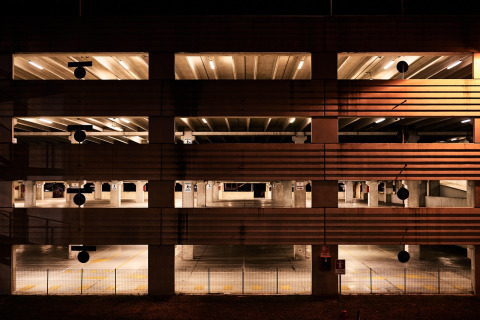 parking structure night